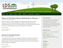 Tablet Screenshot of ldsearthstewardship.org